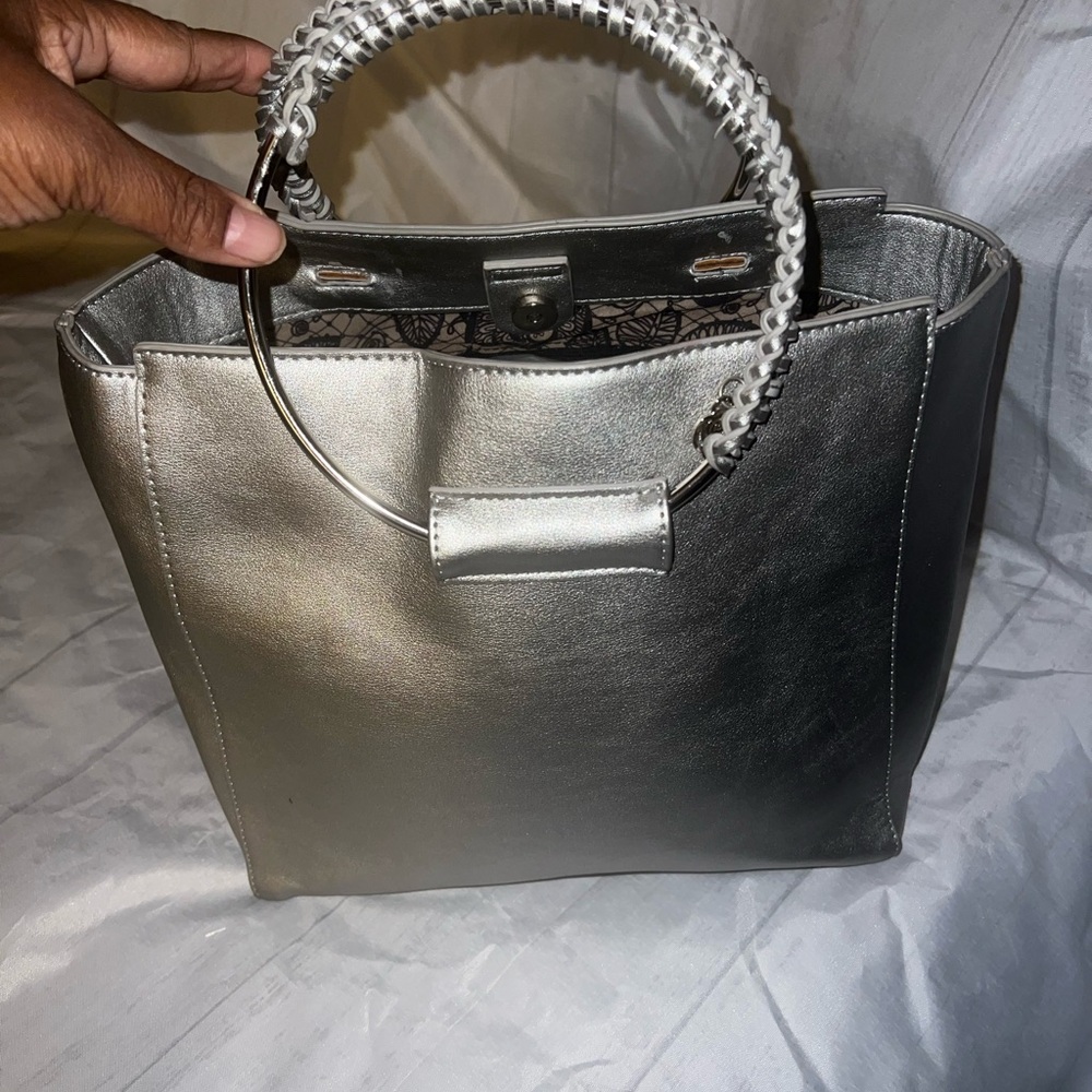 Carlos by Carlos Santana Metallic Tote Bag